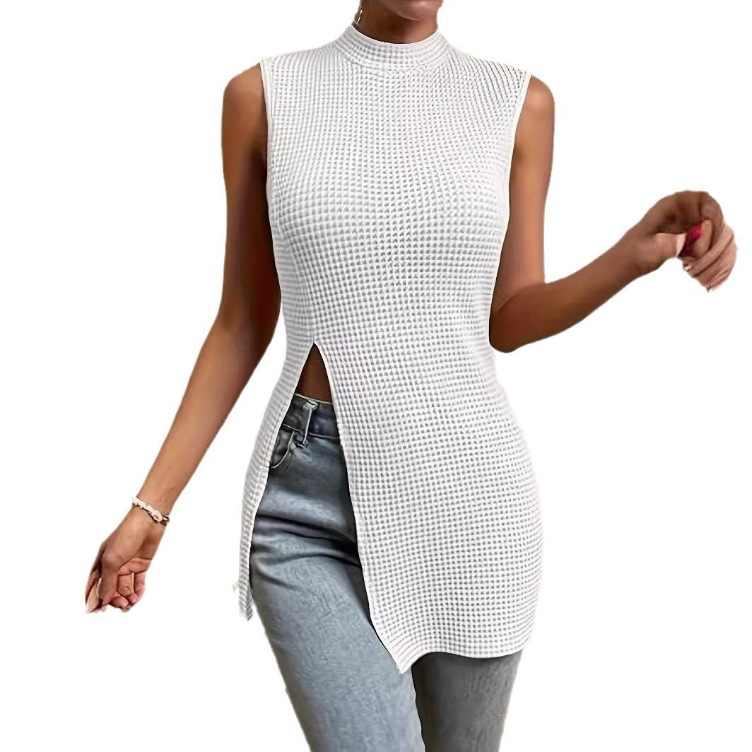 European And American Sexy Hollow Split Tight Sheath Short Dress
