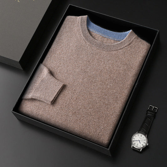 Simple Casual Loose Pullover Long Sleeve Sweater