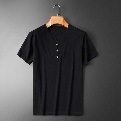 Summer Short-sleeved T-shirt Men's Fashion Casual Plus Size Top