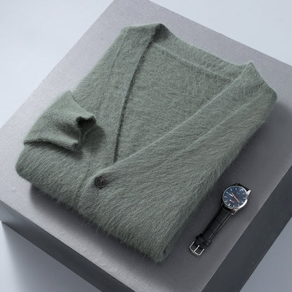 Men's V-neck Button Cardigan Knitted Long Sleeve