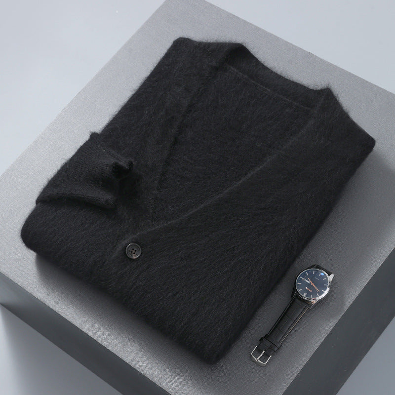 Men's V-neck Button Cardigan Knitted Long Sleeve