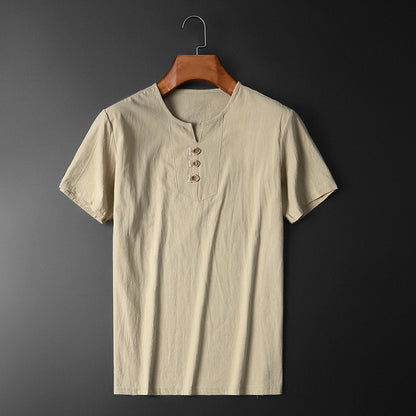 Summer Short-sleeved T-shirt Men's Fashion Casual Plus Size Top