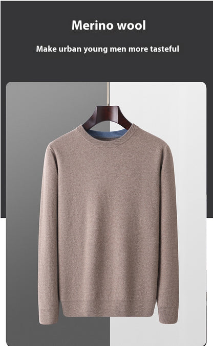 Simple Casual Loose Pullover Long Sleeve Sweater
